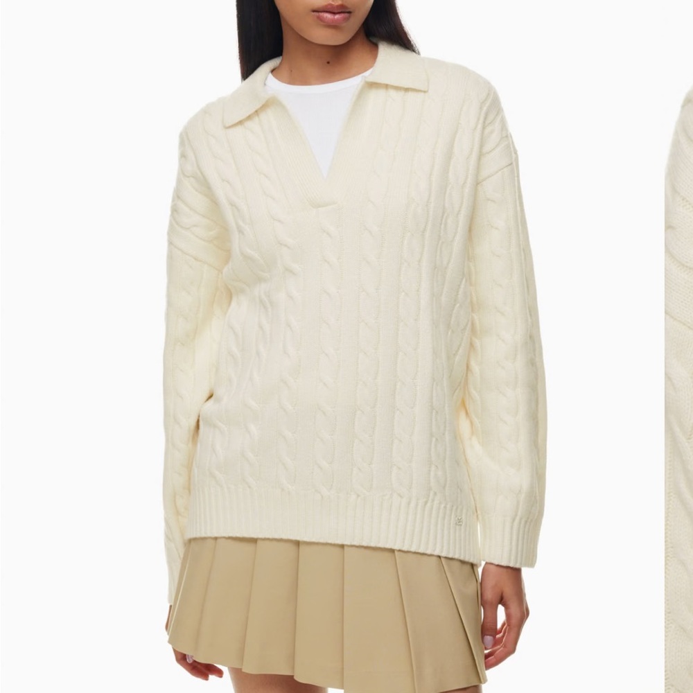 Aritzia Sunday Best Peggy Polo Sweater